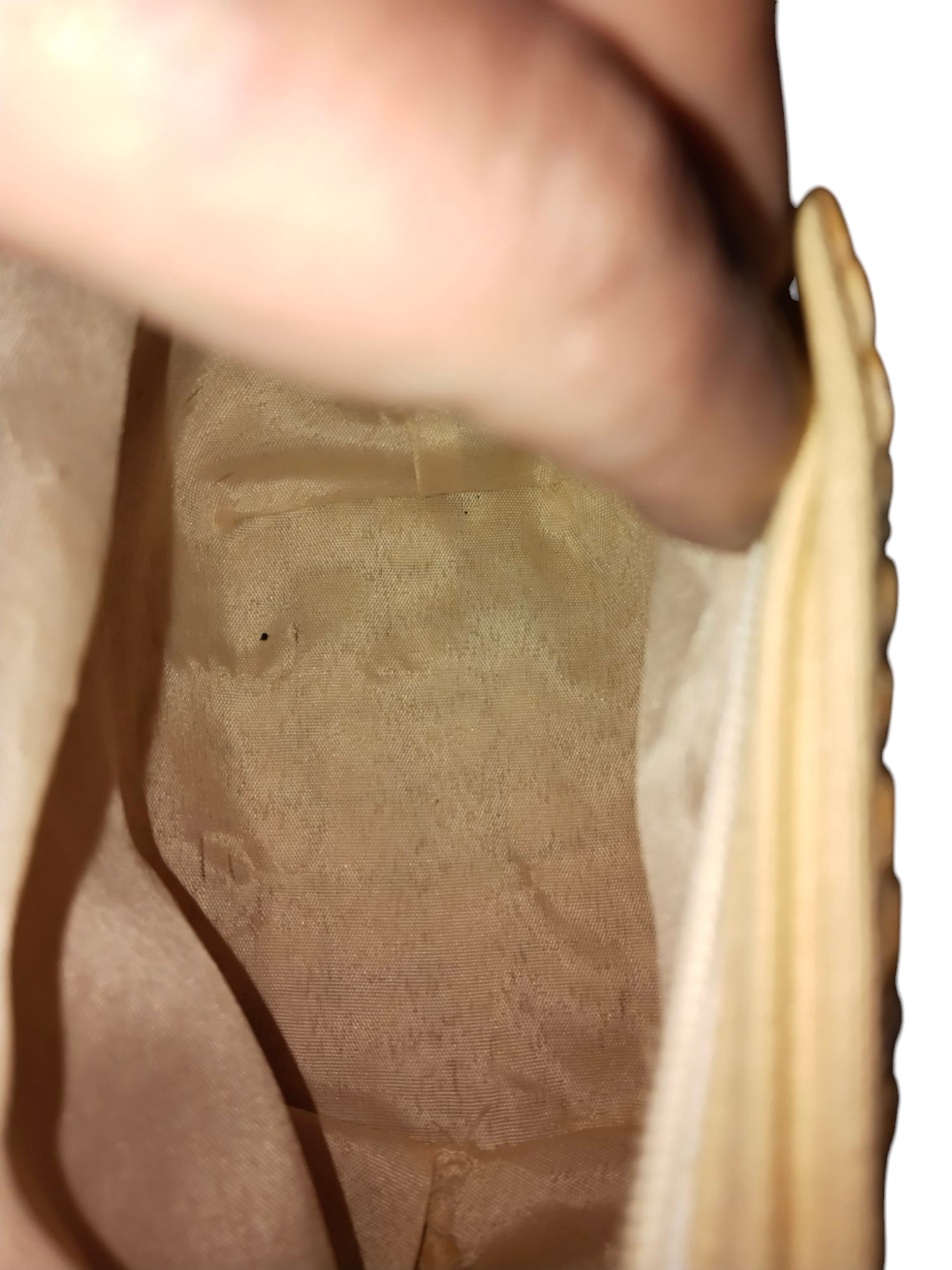 Sac à main Baglism en osier et cuire État correct - Vue 3 - 